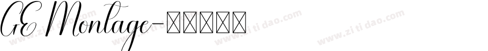 GE Montage字体转换